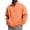 Saffron, variant on LRGSHF Men's Quarter Zip Stand Collar Sweatshirt, Loose Fit Long Sleeve Pullover with Pocket, Solid Color Casual Sweat Top
