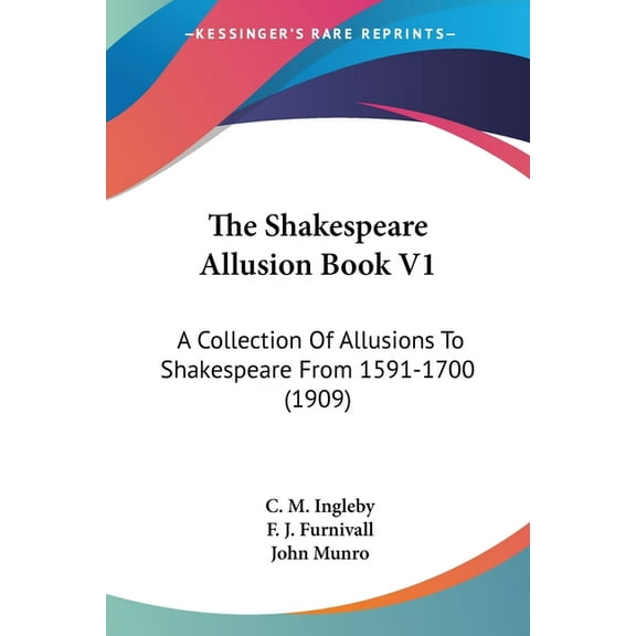 The Shakespeare Allusion Book V1 (Paperback)