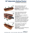 thumbnail image 4 of Apollo Exports International AP-302WH 32" Adjustable Railing Planter, White, 4 of 6