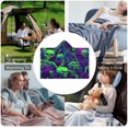 thumbnail image 6 of Gothic Skull Fleece Wearable Blanket for Adults with Halloween Themed Hooded Blanket Warm Cozy Bones Gift for Women, 6 of 6