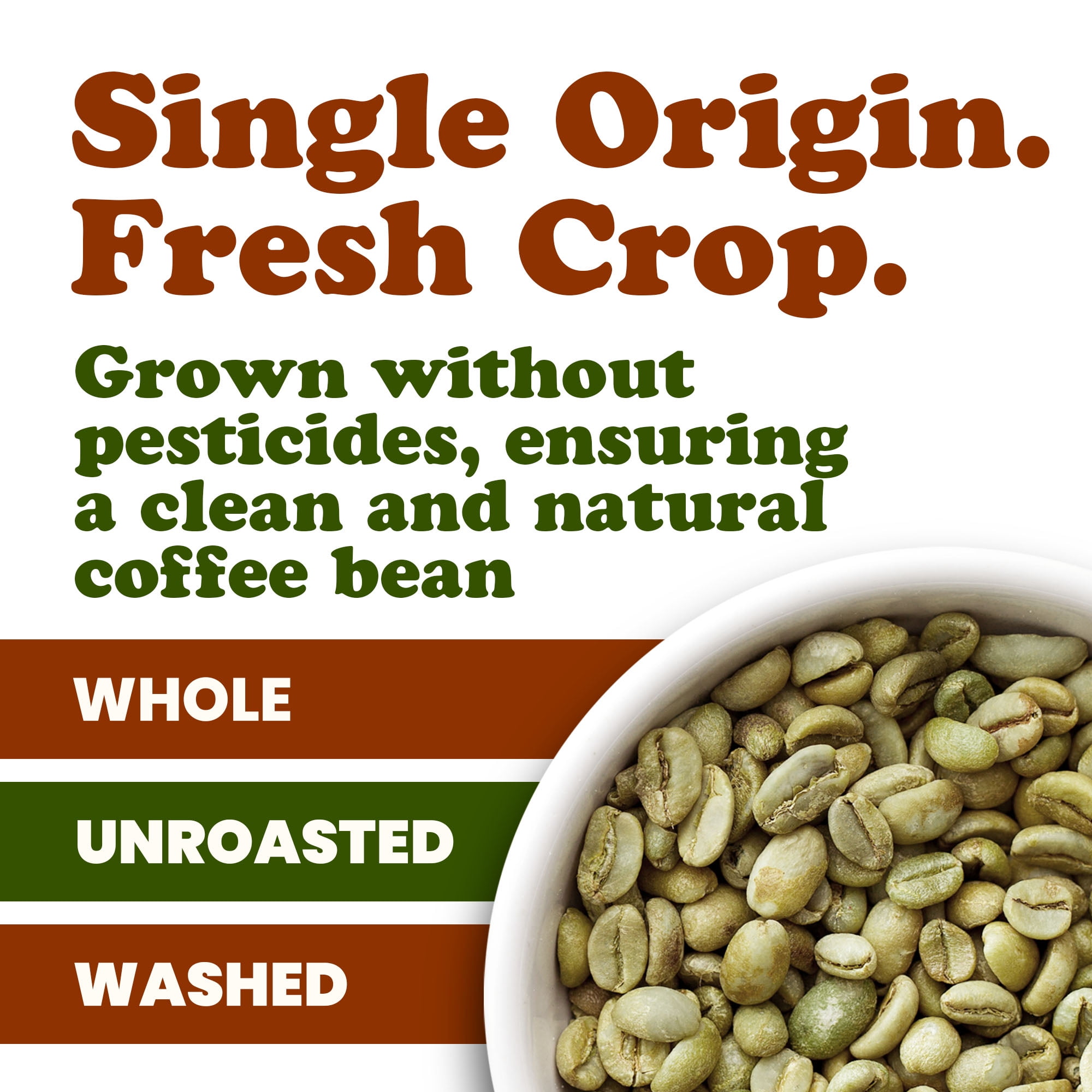 Organic Colombian Huila Arabica Green Coffee Beans, 1.5 Pounds – No-GMO, Vegan, Bulk - by Food to Live