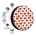 thumbnail image 4 of Sikiie Hand Drawn Tomatoes PVC Leather Spare Tire Wheel Cover Spare Tire Cover, for Car Truck SUV Camper Trailer Universal Fit(14-17in)-15 inch, 4 of 6