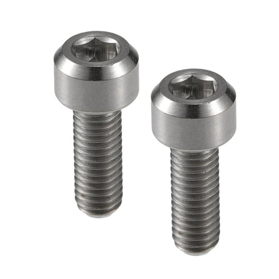2pcs M5x14mm Universal Bicycle Bike Stems Seatpost Clamp Derailleur Grip Bolts Screw Silver Tone