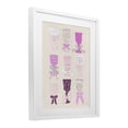 thumbnail image 3 of Stupell Industries Pink Purple Cocktail Chalices White Framed Print Under Glass design by Krissy Mast, 21 x 17, 3 of 10