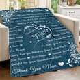 thumbnail image 3 of LHSHID Mom Blanket Blanket for Mom Gifts Mom Blankets from Daughter Birthday for Mom from Son I Love You Mom Hug Presents for Moms Mother Flannel Throw Blanket 40"x50", 3 of 7