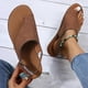 thumbnail image 5 of Amzcrzy Zapatos de mujer,Zapatos de mujer,Zapatillas de mujer, Sandalias transpirables de color liso con hebilla informal de moda de verano para mujer Sandalias Mujer Zapatillas De Casa, 5 of 9
