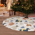 thumbnail image 6 of Lsque Dogs Print Christmas Tree Skirt, Tree Skirt with Ties or Velcro, Perfect for Holiday Decorations, Halloween, and New Year-36", 6 of 7