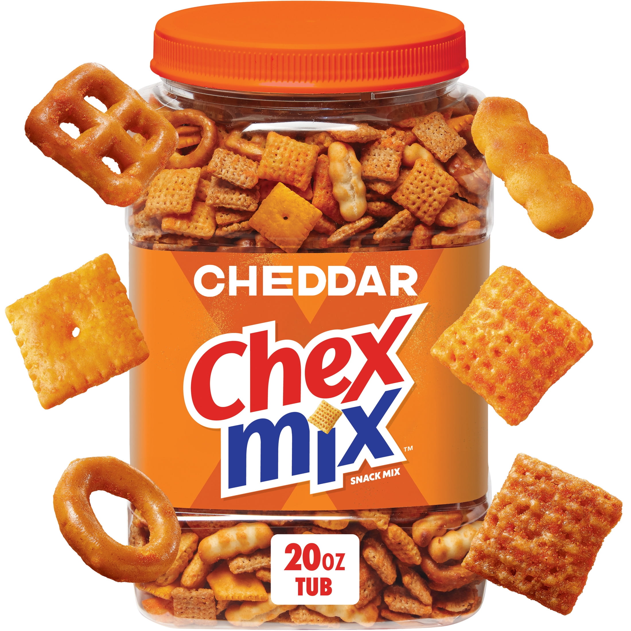 Chex Mix Cheddar Savory Snack Mix 8 oz (Pack of 10) - Walmart.com