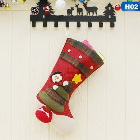 Christmas Gift For Family Gardeners Xmas Fireplace Socks Gift Bag Christmas Tree Hanging Ornaments for Family Holiday Decor ()