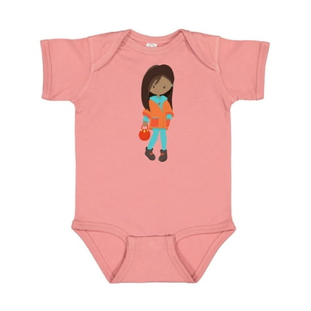 

Inktastic African American Girl Fashion Girl Orange Jacket Gift Baby Girl Bodysuit