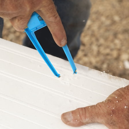 WEUVEB Foam Cutter Blue Stainless Steel 1 Set Portable