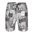 thumbnail image 3 of Vsdgher Cats Group Men's Beach Shorts, Surfing shorts, Swim trunks, Quick Dry Swim Trunks for Surfing Beach Fun -Large, 3 of 6