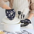 thumbnail image 6 of Pofeuu Cartoon Spaceship Print Thickened Mini Silicone Oven Mitts Heat Resistant, Rubber Oven Mitt Gloves, Finger Pinch Grips, Pot Holder, Silicone Potholder, 6 of 7