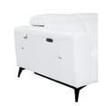 thumbnail image 6 of Titan Furnishings Italian Leather Sofa with Power Recliner in White, 6 of 12