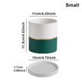 thumbnail image 3 of Transemion Weather-Resistant Ceramic Pot Helper For All Planting Needs Ceramics Ceramic Flower Pots Ceramic Flowerpot Planter blackish green 11*11 1Set, 3 of 6