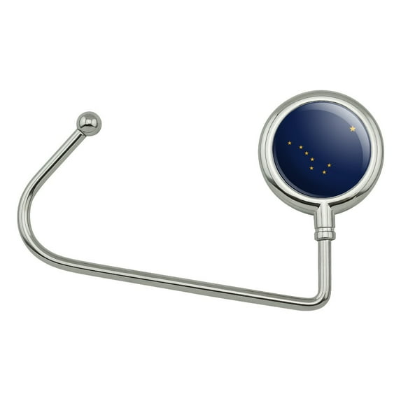 Alaska State Flag Purse Bag Hanger Holder Hook