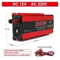 thumbnail image 3 of Power Inverter1000W 2000W 2200W 3000W Convert Battery ,Rapid Cooling with Minimal Noise, 3 of 10