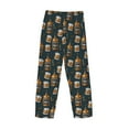 thumbnail image 3 of Vsdgher Cigar Print Mens Pajama Pants Sleep & Lounge Pants, PJ Bottoms With elastic waistb and Pockets, 3 of 5