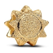 Pandora Textured Sun Mini Charm 14k Gold-Plated Women's Jewelry