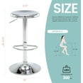 thumbnail image 3 of Brage Living Adjustable Bar Stools Set of 2, Swivel Round Metal Airlift Barstools, Backless Counter Height Bar Chairs for Kitchen Dining Room Pub Cafe (Chrome), 3 of 9