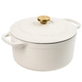 thumbnail image 5 of Lodge 7 Quart Oyster Enamel Cast Iron Dutch Oven, 5 of 7