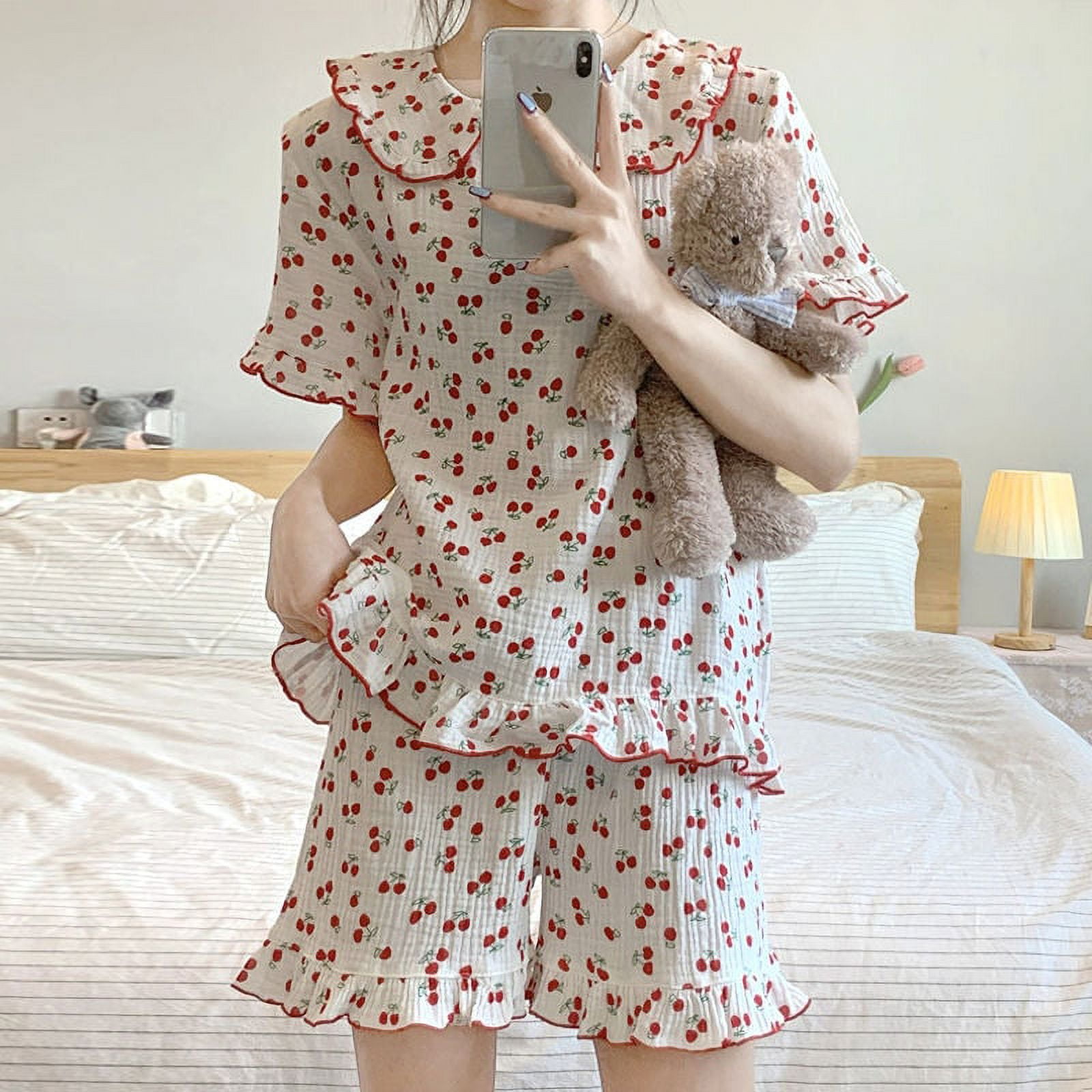 Cotton Sleepwear Korean Pajamas Online Shop Night Suit For Winter