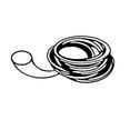 thumbnail image 2 of 0.145 in. x 500 ft. Roll Black Foam Screen Spline, 2 of 3
