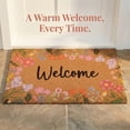 thumbnail image 5 of REGALWOVEN Natural Coir Doormat, Front Door Mat Outdoor with Non-Slip Backing, Waterproof Welcome Mat for Scraper Rug Brown Flower 28" x 18", 5 of 7