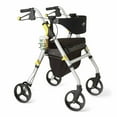 thumbnail image 6 of Medline Rolling Walker, Rollator with Seat and 8-In Wheels, Lightweight, Silver, 300-lb Capacity, Aluminum, Memory Foam Seat, 6 of 6