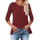 thumbnail image 1 of Gibobby Suéter para mujer, Suéter de Cuello Redondo súper Suave para Mujer Suéter para Mujer(Vino,CH), 1 of 5