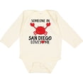 thumbnail image 3 of Inktastic Someone in San Diego Loves Me Gift Boys or Girls Long Sleeve Baby Bodysuit, 3 of 5