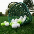 thumbnail image 4 of WHAMVOX 50Pcs Ball Basket for Golf Ball Green Stackable Range Bucket with Design, 4 of 4