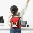 thumbnail image 7 of Holloyiver 3D Jump Style Kawaii Backpack, 16Inch Sketch Cute Cartoon 2D Drawing from Comic Paper Anime Bookbag School Supplies Fun Daypack (Red), 7 of 7