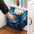 thumbnail image 5 of Starry Shark Foldable Storage Basket with Handle, 10.8"x10.5"x10.6", Large Capacity Organizer Bin - Toy Box, 5 of 6