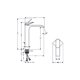thumbnail image 2 of Vivenis Mezclador monomando de lavabo con tirador negro mate y desagüe automático - 75040670, 2 of 2