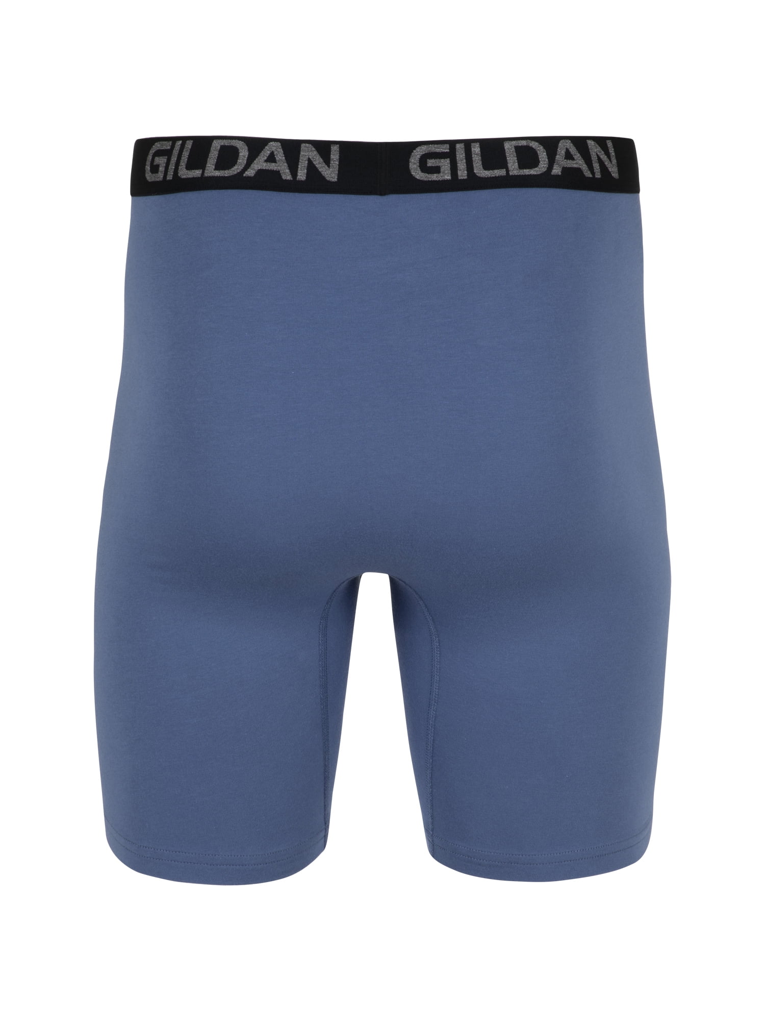 Gildan Men's Medium Indigo Blue 100% Cotton Boxer Briefs (1 Pair