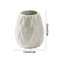 thumbnail image 3 of Mauxuk Plastic Vase for Flowers - Elegant Glazed Decorative Vase for Living Room, TV Cabinet, or Bedroom - Durable & Lightweight (5.9x4.3in), 3 of 6