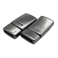 thumbnail image 3 of shapesbyX 10 Pieces 10mm Flat Magnetic Clasps for Bracelet Making Leather Strip Glue 10mmx2mm Hole, 3 of 3