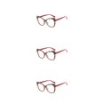 thumbnail image 3 of Qarigey Gafas de ojo de gato Estampado de leopardo Gafas de estilo vintage de gran tamaño Gafas de montura grande para Optical Street Snap Red Type1 NO1, 3 of 6