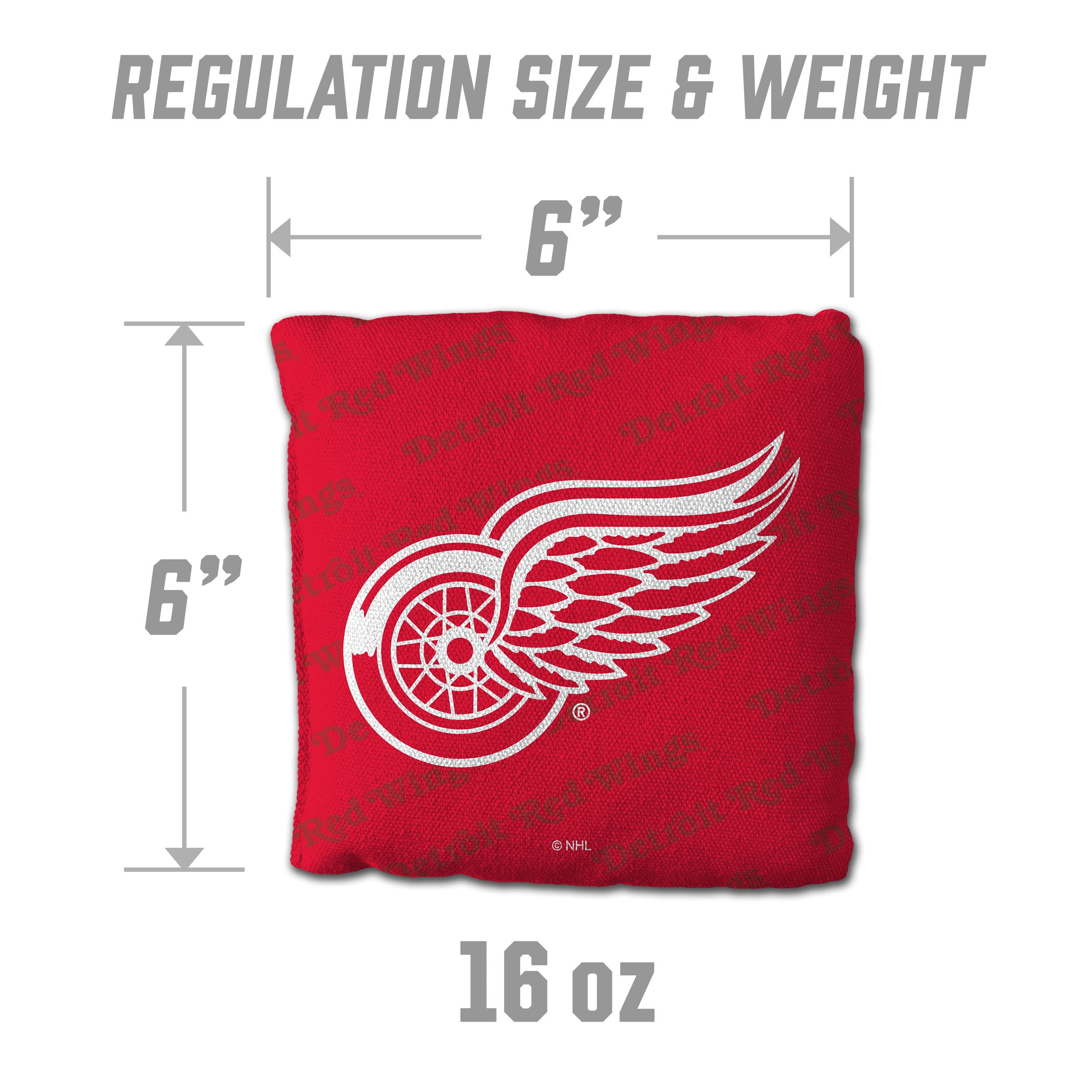 NHL Detroit Red Wings Cornhole Bags - 4PK - Red