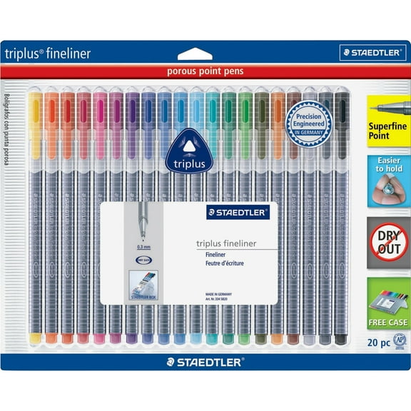 Staedtler, STD334SB20A6, Triplus Fineliner Pens, 20 / Pack
