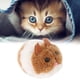 thumbnail image 5 of Juguete interactivo para gatos, con forma de ratón y cadena para tirar y sacudir (marrón), 5 of 5