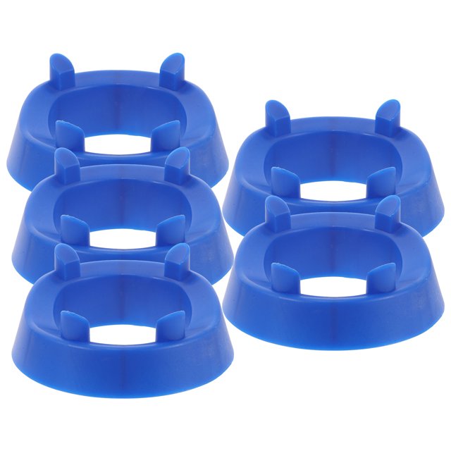 KAKOWELY Support de Balles de Sport 5 Pcs Support de Rangement Universel pour Balles de Sport Support en Plastique Robuste pour Balles en Forme de Ballon Fournitures de Gym Petits Supports de Balles Base de Football en Plastique