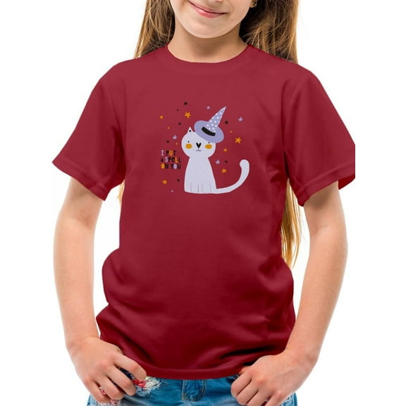 Spell On You. Cute Kitten T-Shirt Juniors -Image by Shutterstock, Medium