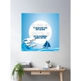 thumbnail image 2 of U2 Every Breaking Wave Boat Poster Wall Art, Modern Wall Decor, 30x30 UNFRAMED, 2 of 3
