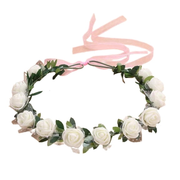 Giaone Colorful Flower Headbands Floral Garlands Crown Bride Flower Party Supply