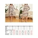 thumbnail image 2 of Vestido, Vestido de talla grande para mujer Vestido de fiesta informal con estampado floral de manga Abody 3X-grande, 2 of 7