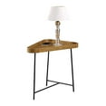 thumbnail image 2 of Convenience Concepts Lunar Triangle End Table, Driftwood/Black, 2 of 5