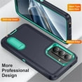 thumbnail image 3 of Funda para Teléfono Samsung Galaxy S26 de 5 G de 6,3" con Soporte Incorporado, Funda Protectora Resistente a Prueba de Golpes/polvo/caídas de Grado Militar para Samsung Galaxy S26 de 5 G, Verde Claro, 3 of 8
