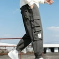 thumbnail image 6 of Mens Sweat Pants, Men's Cargo Pants Relaxed Fit Sport Pants Jogger Sweatpants Drawstring Outdoor Trousers with Multi Pockets M-5XL, 6 of 6